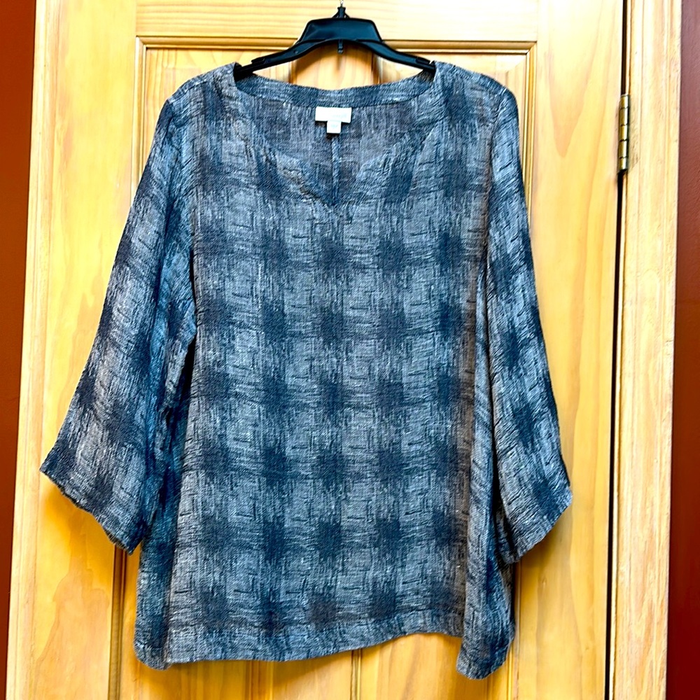 Pure Jill 80%linen blouse.  Size L (14/16 in this brand)